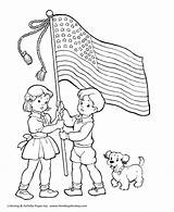 July Coloring Pages 4th Flag Fourth Independence Sheets Wave States United Kids Usa American America Printables Honkingdonkey Print Adoption Search sketch template
