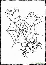 Coloring Spider Halloween Pages Popular sketch template