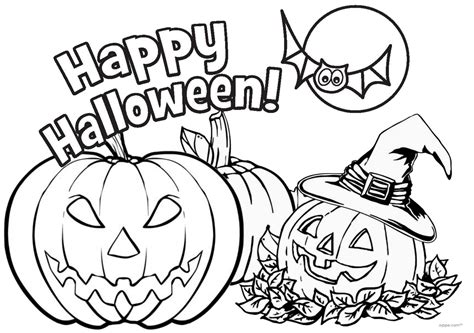 halloween colouring pictures  printable