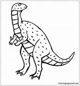 Iguanodon Online Pages Coloring Color Dinosaurs Coloringpagesonly sketch template