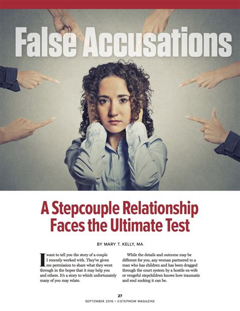 false accusations in the september 2016 issue stepmom magazine