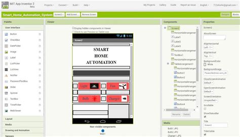 Mit App Inventor 2 Component Designer Gui Button Layout Design