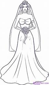Coloring Pages Bride Drawing Draw Wedding Drawings как нарисовать Brides Cartoon Book Fashion Books карандашом поэтапно Step Outline Online Choose sketch template