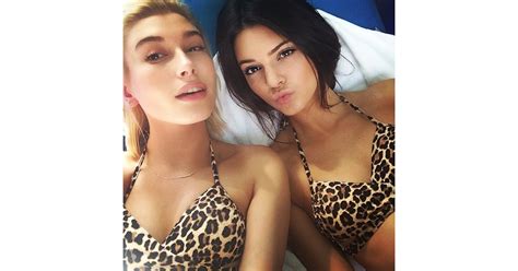 kendall jenner rocked a leopard print bikini celebrity instagram