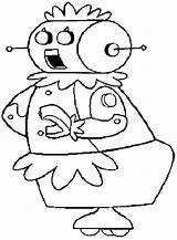 Jetsons Robot Rosie Coloring Pages Jetson Printable Colouring Color Cartoon Kids Sheets Kleurplaten Drawing Drawings Steel Real Book Robots Barbera sketch template