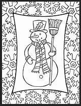 Pages Coloring Holidays Holiday Snowman sketch template