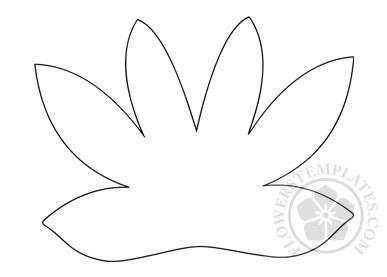 lily craft printable template flowers templates