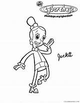 Coloring4free Cyberchase Jackie sketch template