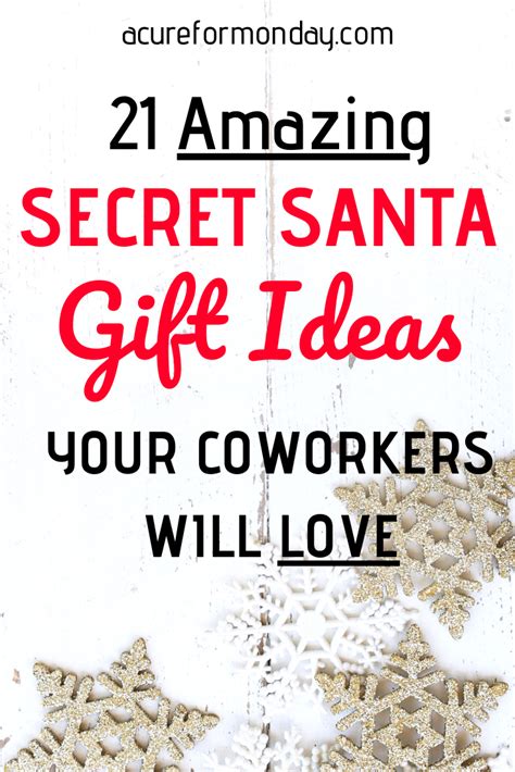 secret santa gift ideas  coworkers   secret