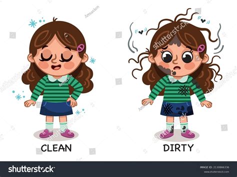 dirty kids cartoon royalty  images stock  pictures
