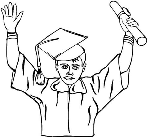 graduation coloring pages printable