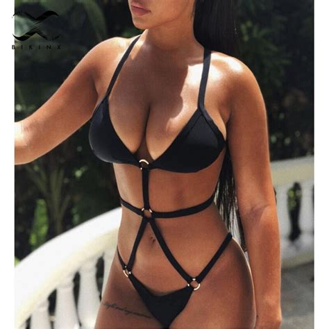 bikinx black bandage swimsuit sexy swimwear women 2018 bathing suit