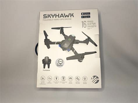 skyhawk foldable video gps drone picture