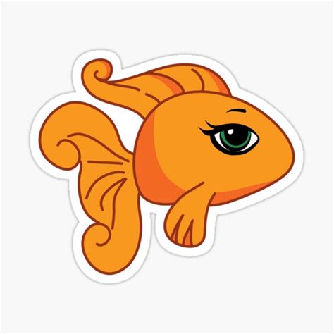 goldfish bratz baby fish tank sticker  sale  morganleahh redbubble