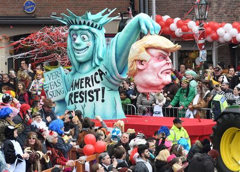 Photos German Carnival Floats Depict Decapitated Trump
