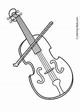 Violin Instruments Coloring Musical Pages Kids Music Printable Drawings Instrument Clipart Print Book Cliparts Template Drawing Color Sketch Malvorlagen Ausdrucken sketch template