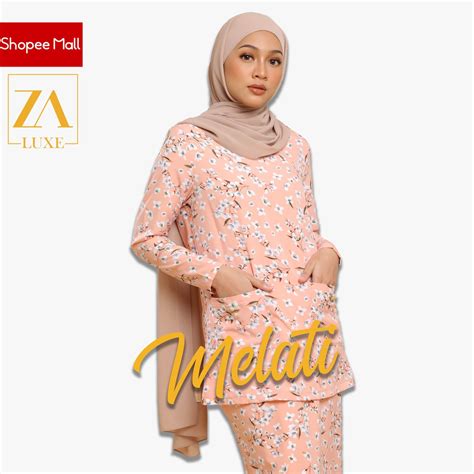 baju muslimah baju kurung moden pocket kurung floral raya 2021