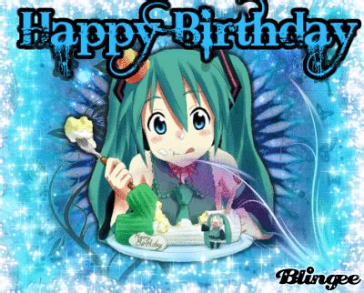 happy birthday anime picture  blingeecom