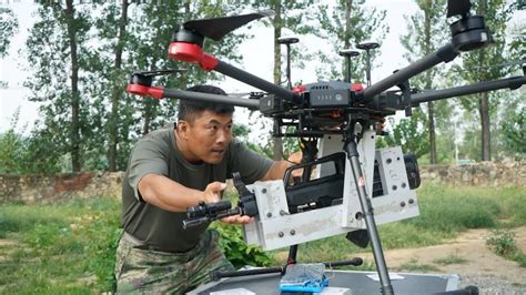 dji matrice   automatic gun  attack drone training