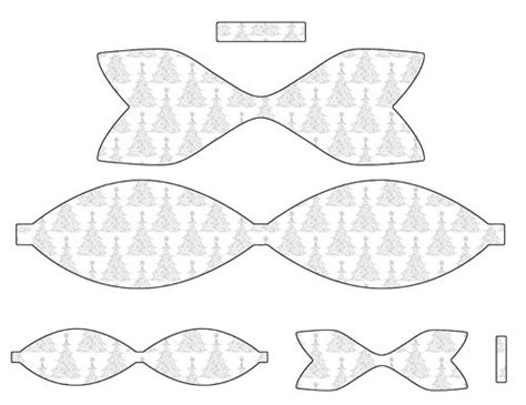 printable bows bow template diy leather bows paper bow