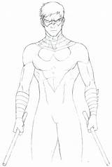 Nightwing Pages Coloring Getcolorings Getdrawings Color sketch template