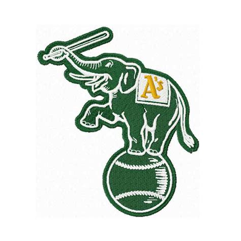 oakland athletics embroidery design instant