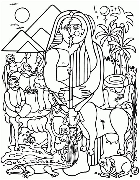 bible coloring pages joseph sold  slavery coloring home