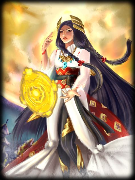 What If Amaterasu Is A Mage Fan Card Art Smite