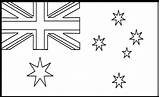 Coloring Pages Flag Australia Flags Template Kids Australian Printable Sheets Au A5 Choose Board Truck sketch template