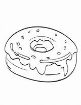 Donut Donuts Kids Food Bestcoloringpagesforkids Colorir A4 Rosquinha Printable Donas sketch template