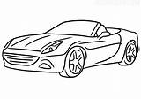 Cabriolet sketch template