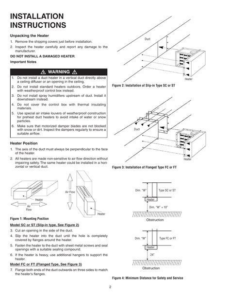 electric duct heater wiring diagram warren technology cbk custom built electric duct heaters