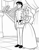 Disney Coloring Ariel Pages Princess Vanessa Prince Eric Walt Fanpop Characters sketch template