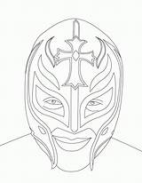 Coloring Wwe Pages Library Clipart Mysterio Rey sketch template