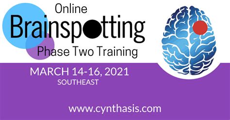 brainspotting phase two training southeast cynthasis