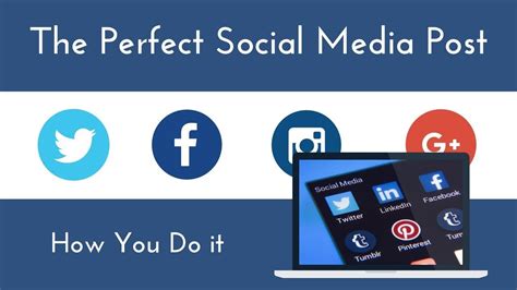 learn     perfect social media post video social media