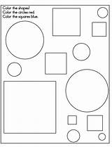 Shapes Coloring Pages Shape Printable Kids Preschool Sheets Toddlers Toddler Worksheets Worksheet Coloring4free Kindergarten Colouring Squares Circles Colors Printables Bestcoloringpagesforkids sketch template