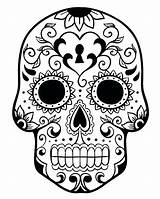 Skull Coloring Pages Dia Skulls Muertos Dead Los Sugar Printable Bones Kids Getcolorings Crossbones Color Fun Print sketch template