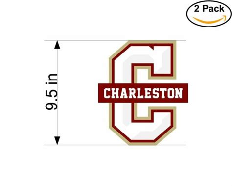 college of charleston cougars ncaa 2 stickers 9 5 inch sticker decal ebay