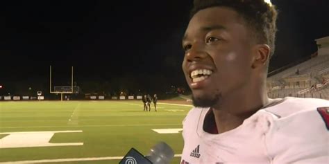 High School Football Player Gives The Most Inspirational Post Game
