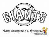 Giants Coloring Baseball Pages Mlb Logo San Francisco Logos League Sf Printable Major Clipart Chicago Teams Sports Team Cubs Print sketch template