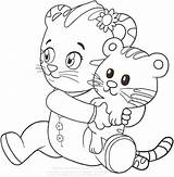 Tiger Coloring Pages Daniel Getcolorings sketch template