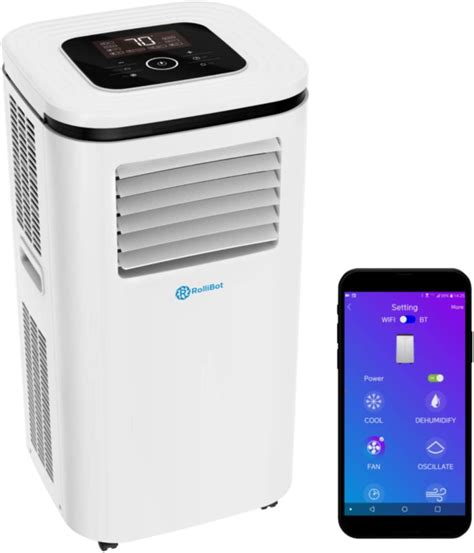 rollibot  btu portable air conditioner  dehumidifying  mobile app walmartcom