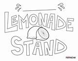 Lemonade Sign Stand Printable Kids Coloring Signs Pages Printables Template Scholastic Stands Templates Banner Limonada Parents Kid Choose Board sketch template