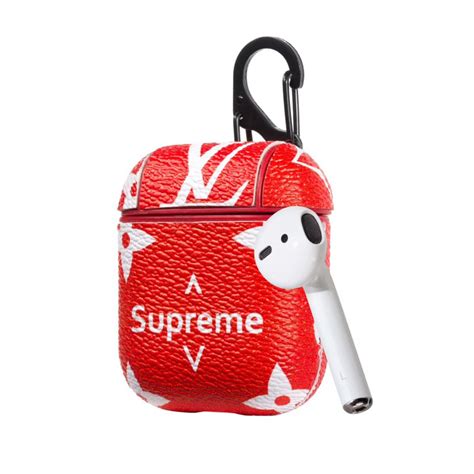 supreme airpods case cover red yescase store