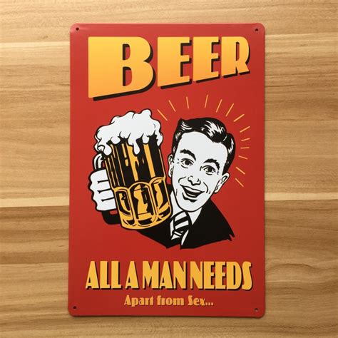 Antique Beer Poster Vintage Plaque Metal Tin Sign Retro Iron Crafts