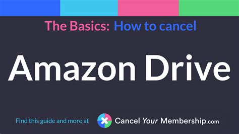 amazon drive cancel  membership