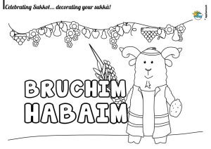 sukkot coloring pages jewish traditions  kids appsameach