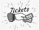 Ticket Raffle Hand Drawing Illustration Tickets Grunge Retro Human Clip Two Vector Vintage Getdrawings Illustrations Similar sketch template