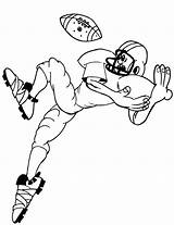 Football Coloring Pages Printable Kids Printables Auburn Sports Color Footballs Catch Print College Colouring Afl Receiver Pic Cliparts Printactivities Ball sketch template